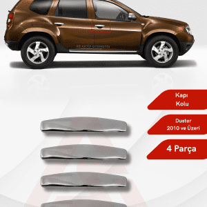 Dacia Duster Suv Kapı Kolu 4 Parça 2010 ve Üzeri Krom Paslanmaz Çelik