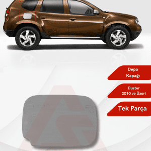 Dacia Duster Suv Depo Kapağı 1 Parça 2010 ve Üzeri Krom Paslanmaz Çelik