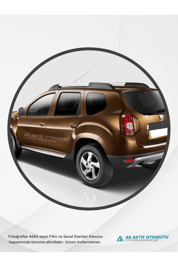 Dacia Duster Suv Kapı Eşiği 4 Parça 2010 ve Üzeri Krom Paslanmaz Çelik