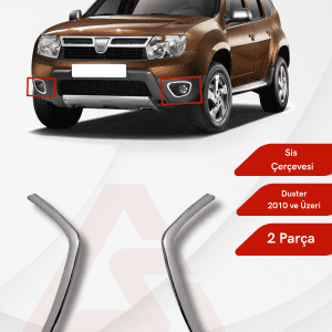 Dacia Duster Suv Sis Çerçevesi 2 Parça 2010 ve Üzeri Krom Paslanmaz Çelik