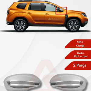 Dacia Duster Suv Ayna Kapağı 2 Parça 2018 ve Üzeri Abs Krom