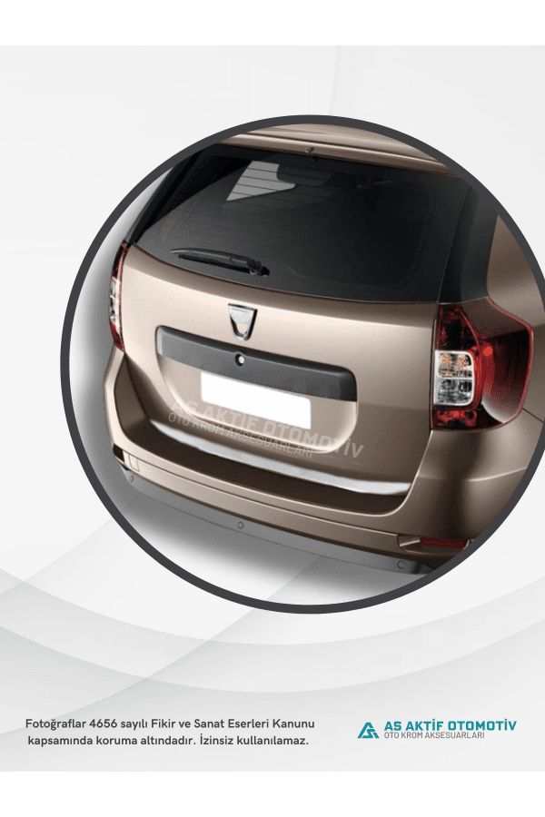 Dacia Logan Mcv SW Bagaj Alt Çıtası 2013 ve Üzeri Krom Paslanmaz Çelik