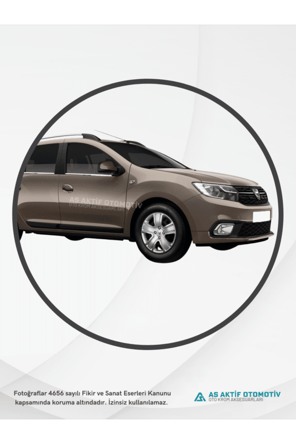 Dacia Logan Mcv SW Kapı Eşiği 4 Parça 2013 ve Üzeri Krom Paslanmaz Çelik