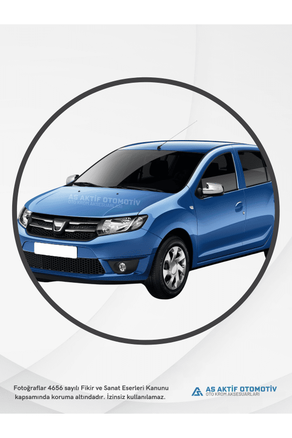 Dacia Sandero – 2 HB 5D Kapı Eşiği 4 Parça 2012 ve Üzeri Krom Paslanmaz Çelik