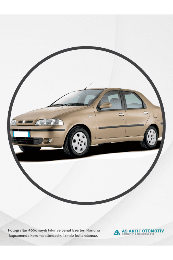 Fiat Albea SD Kapı Eşiği 4 Parça 2002-2012 Krom Paslanmaz Çelik