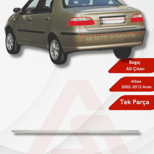 Fiat Albea SD Bagaj Alt Çıtası 2002-2012 Krom Paslanmaz Çelik