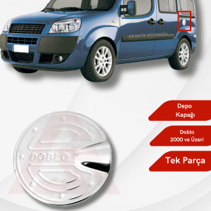 Fiat Doblo I Panel Van/Lav Depo Kapağı 2000 ve Üzeri Krom Paslanmaz Çelik