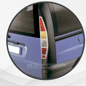 Fiat Doblo I Panel Van/Lav Stop Çerçevesi 2 Parça 2000-2006 Krom Paslanmaz Çelik