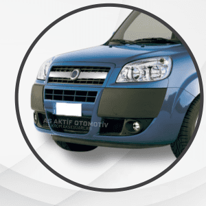 Fiat Doblo I Facelift Panel Van/Lav Ön Panjur 2 Parça 2006 ve Üzeri Krom Paslanmaz Çelik