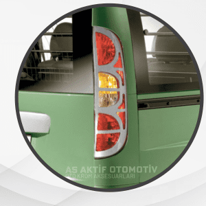 Fiat Doblo I Facelift Panel Van/Lav Stop Çerçevesi 2 Parça 2006 ve Üzeri Krom Paslanmaz Çelik