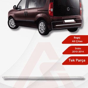 Fiat Doblo-2 Panel Van/Lav Bagaj Alt Çıtası 2010-2014 Krom Paslanmaz Çelik