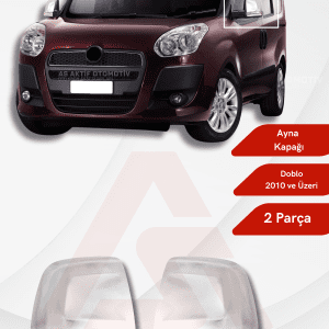 Fiat Doblo-2 Panel Van/Lav Ayna Kapağı 2 Parça 2010 ve Üzeri Krom Paslanmaz Çelik