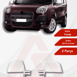 Fiat Doblo-2 Panel Van/Lav Ayna Kapağı 2 Parça 2010 ve Üzeri Abs Krom