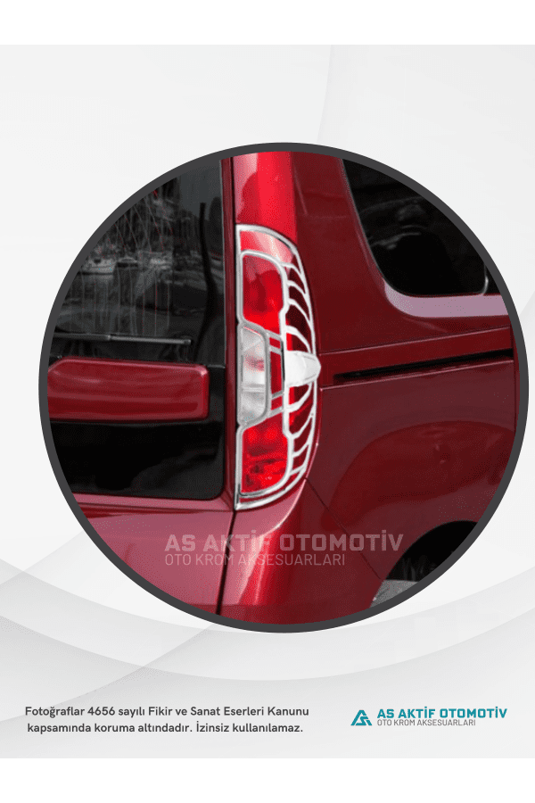 Fiat Doblo-2 Fcflt Panel Van/Lav Stop Çerçevesi 2 Parça 2014 ve Üzeri Abs Krom