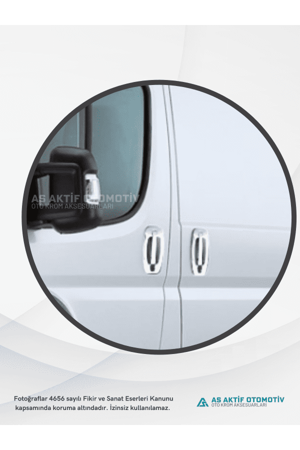 Fiat Ducato Van Kapı Kolu 8 Parça 2006 ve Üzeri Abs Krom