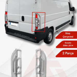 Fiat Ducato Van Stop Çerçevesi 2 Parça 2006 ve Üzeri Abs Krom