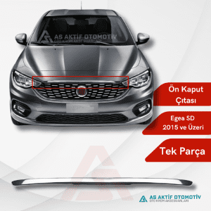 Fiat Egea SD/HB/SW Ön Kaput Çıtası 2015 ve Üzeri Krom Paslanmaz Çelik