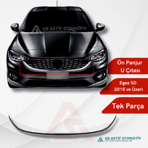 Fiat Egea SD/HB/SW Ön Panjur U Çıtası 2015 ve Üzeri Krom Paslanmaz Çelik