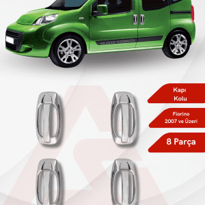 Fiat Fiorino Mini Van/Mpv Kapı Kolu (Set) 8 Parça 2007 ve Üzeri Krom Paslanmaz Çelik