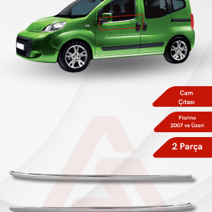 Fiat Fiorino Mini Van/Mpv Cam Çıtası 2 Parça 2007 ve Üzeri Krom Paslanmaz Çelik