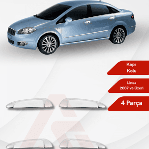 Fiat Linea SD Kapı Kolu 4 Parça 2007 ve Üzeri Krom Paslanmaz Çelik