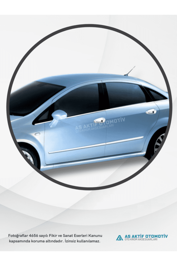 Fiat Linea SD Cam Çıtası 8 Parça 2007 ve Üzeri Krom Paslanmaz Çelik