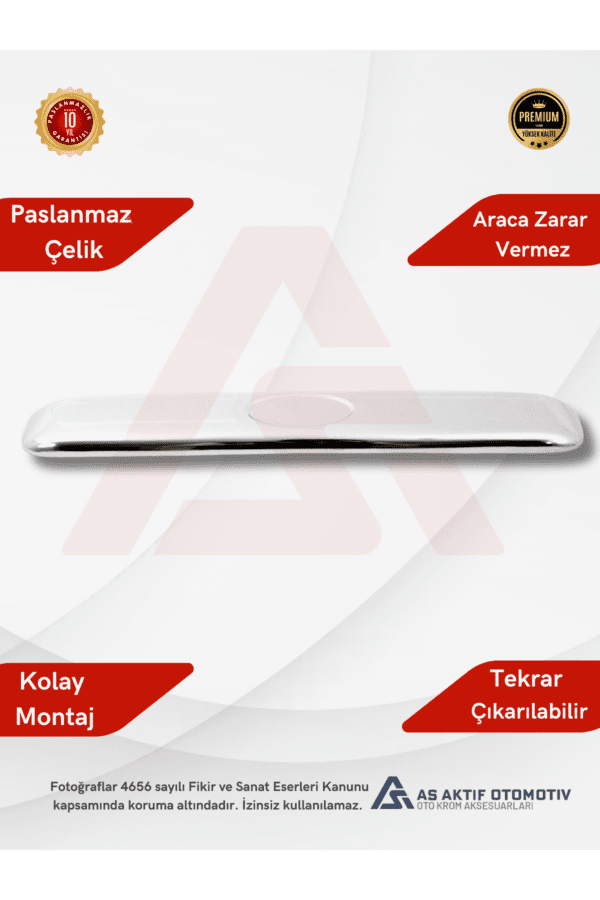 Ford Connect Panel Van/Lav Bagaj Çıtası (Arma Yerli) 2002-2009 Krom Paslanmaz Çelik