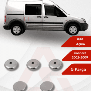 Ford Connect Panel Van/Lav Kilit Açma 5 Parça 2002-2009 Krom Paslanmaz Çelik