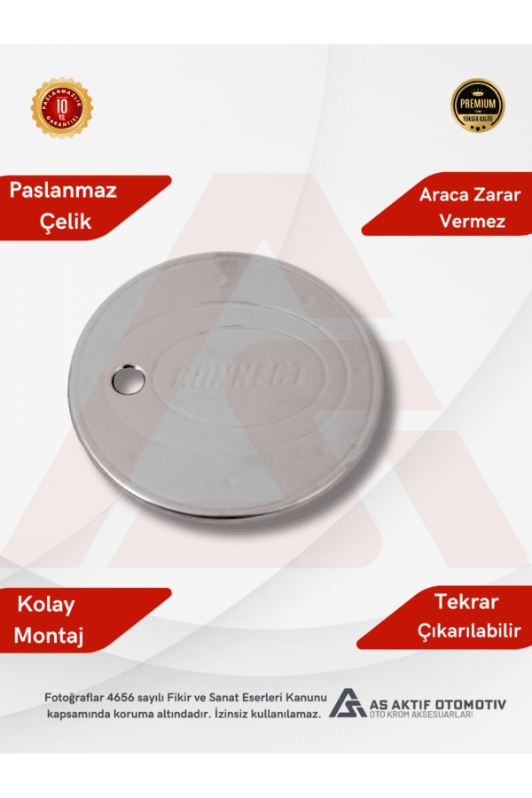 Ford Connect Panel Van/Lav Depo Kapağı 2002-2014 Krom Paslanmaz Çelik