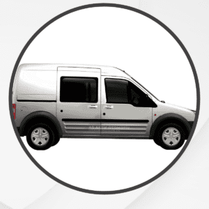 Ford Connect Panel Van/Lav Kapı Eşiği 2 Parça 2002-2014 Krom Paslanmaz Çelik