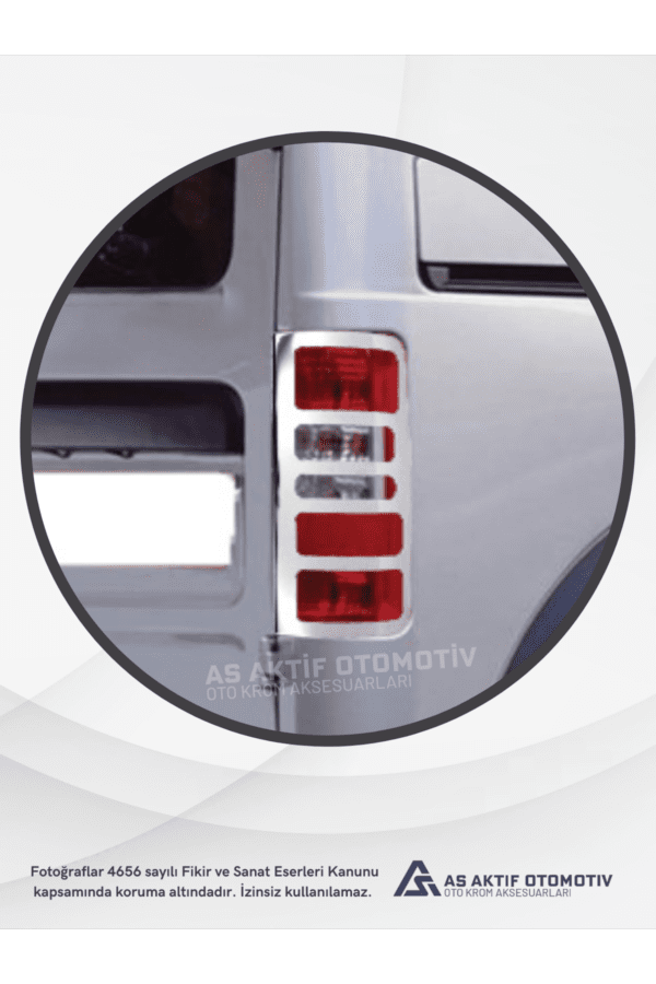 Ford Connect Panel Van/Lav Stop Çerçevesi 2 Parça 2002-2009 Krom Paslanmaz Çelik