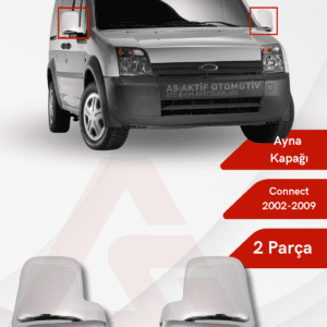 Ford Connect Panel Van/Lav Ayna Kapağı 2 Parça 2002-2009 Abs Krom