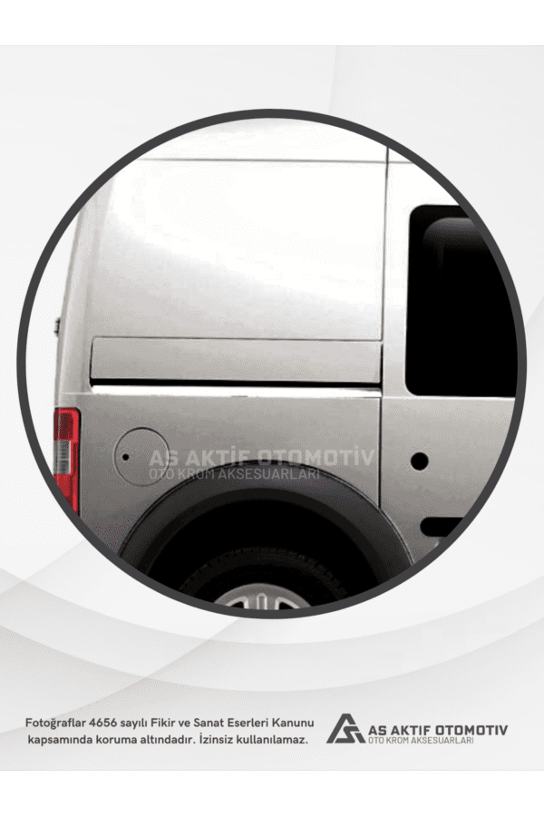 Ford Connect Panel Van/Lav Sürgü Çıtası – Alt Kısım 2 Parça 2002-2014 Krom Paslanmaz Çelik