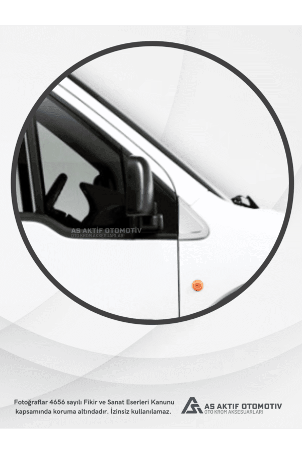 Ford Connect Panel Van/Lav Ayna Üçgeni 6 Parça 2002-2014 Krom Paslanmaz Çelik