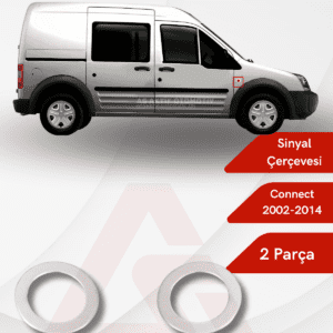 Ford Connect Panel Van/Lav Sinyal Çerçevesi 2 Parça 2002-2014 Krom Paslanmaz Çelik