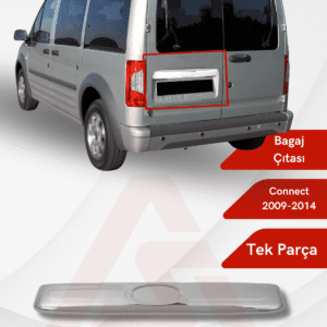 Ford Connect Panel Van/Lav Bagaj Çıtası 2009-2014 Krom Paslanmaz Çelik