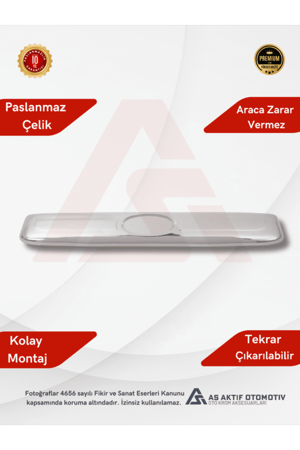 Ford Connect Panel Van/Lav Bagaj Çıtası 2009-2014 Krom Paslanmaz Çelik