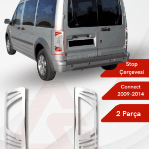 Ford Connect Panel Van/Lav Stop Çerçevesi 2 Parça 2009-2014 Krom Paslanmaz Çelik