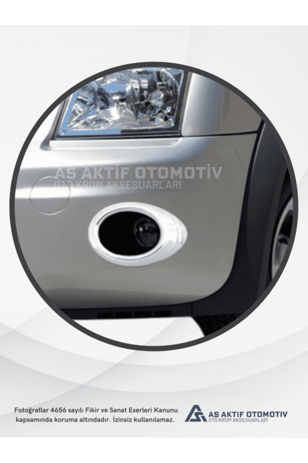 Ford Connect Panel Van/Lav Sis Farı Çerçevesi 2 Parça 2009-2014 Abs Krom