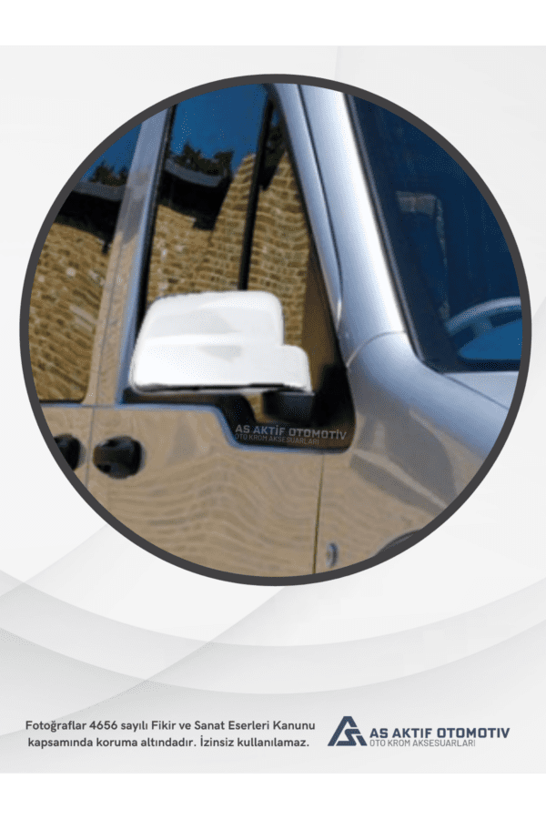 Ford Connect Panel Van/Lav Ayna Kapağı 2 Parça 2009-2014 Abs Krom