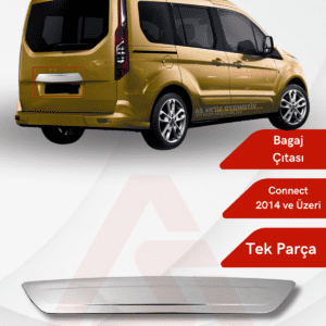 Ford Connect Panel Van/Lav Bagaj Çıtası 2014 ve Üzeri Krom Paslanmaz Çelik