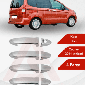 Ford Courier Van Kapı Kolu 4 Parça 2014 ve Üzeri Krom Paslanmaz Çelik