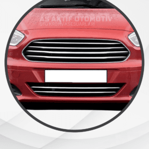 Ford Courier Van Ön Panjur Geniş Model 6 Parça 2014-2017 Krom Paslanmaz Çelik