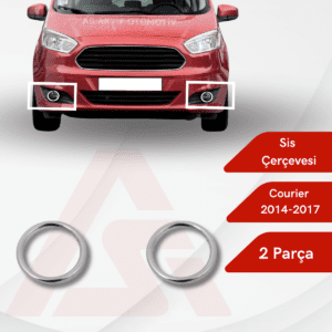 Ford Courier Van Sis Çerçevesi 2 Parça 2014-2017 Krom Paslanmaz Çelik