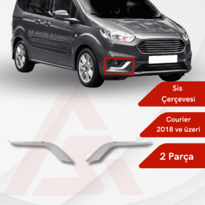 Ford Courier Van Sis Çerçevesi 2 Parça 2018 ve Üzeri Krom Paslanmaz Çelik