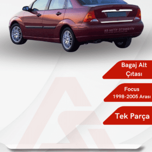 Ford Focus 1 SD Bagaj Alt Çıtası 1998-2009 Krom Paslanmaz Çelik