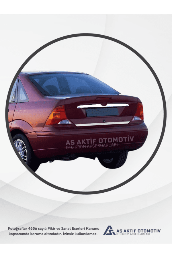 Ford Focus 1 SD Bagaj Alt Çıtası 1998-2009 Krom Paslanmaz Çelik