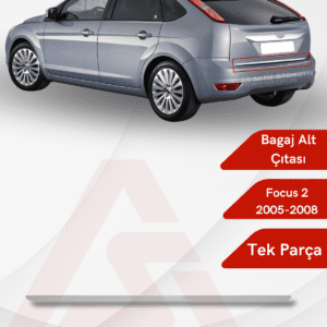 Ford Focus 2HB 5D/3D Bagaj Alt Çıtası 2005-2011 Krom Paslanmaz Çelik