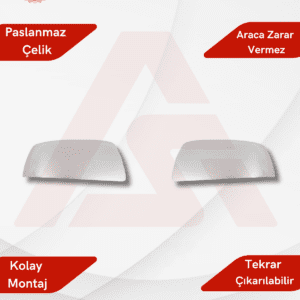 Ford Focus 2HB 5D/SD/SW Ayna Kapağı 2 Parça 2005-2008 Krom Paslanmaz Çelik