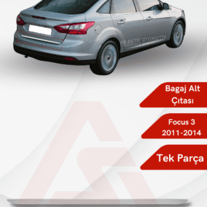 Ford Focus 3 SD Bagaj Alt Çıtası 2011 ve Üzeri Krom Paslanmaz Çelik